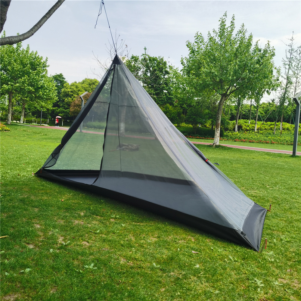 Cheap Goat Tents Ultralight Pyramid Outdoor Indoor Tent Summer Mesh Tent Portable Hiking Camping Tepee Inside Tent 2022 New   